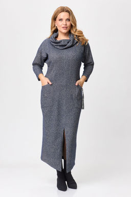 Платье Michel Chic 2145-Р синий, серебро  фото 5