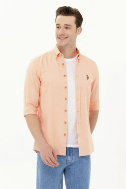 Рубашка мужская оранжевая Uzunkol Basic - U.s. polo assn фото 8