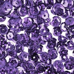 Пайетки Zlatka россыпью ZC 6 мм 5 х 10 г №05 яр.сиреневый