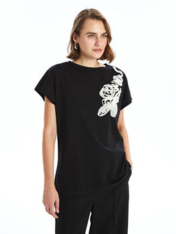 Bisiklet Yaka Nak??l? Kad?n Bluz