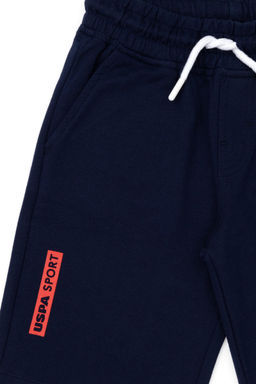 Детские темно-синие вязаные шорты - U.s. polo assn фото 3