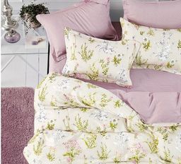 Постельное белье - Поплин Премиум 6024 Душица 2-спальный с Евро простыней (молния)