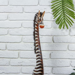 Сувенир «Зебра», 20×12×120 см, дерево