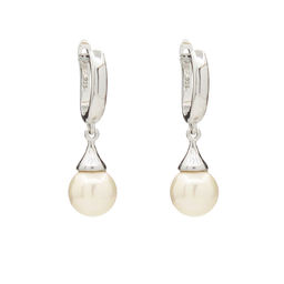 Серьги Авангард майорка розовая