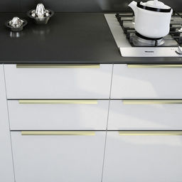 Ручка CAPPIO RT001AU, L=600 мм, м/о 480 мм, цвет сатиновое золото