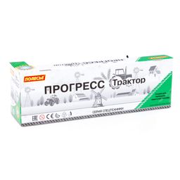 Трактор Прогресс с плугом инерционный (зелёный) (в коробке) - Полесье фото 10