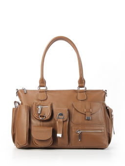 LACCOMA сумка Y2431-рыжий натуральная кожа полиэстер