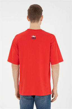 Мужская красная футболка - U.s. polo assn фото 5