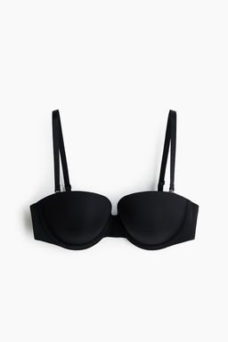 Sujetador balconette push-up de microfibra