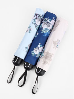 Зонт механический Пионы, эпонж, 4 сложения, 8 спиц, R=48/55 см, d=96 см, МИКС