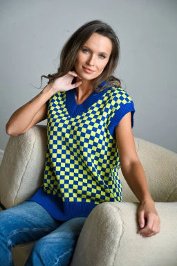 Жилет ЖЛв 1047 Синий - T.C.T фото 4