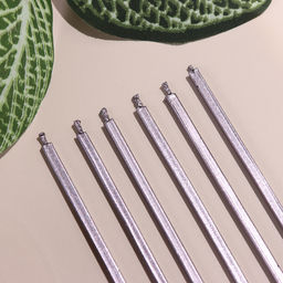 Набор свечей в торт, 6 штук Лавандовый металлик, 15 см - Страна карнавалия фото 4