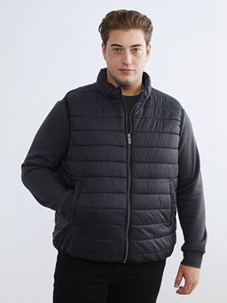 B?y?k Beden Standart Kal?p Dik Yaka Erkek ?i?me Yelek