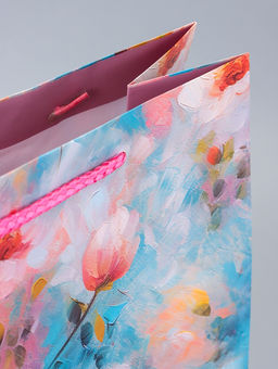 Цена за 2 шт. Пакет подарочный ламинированный Цветочное настроение 26?12?32 см