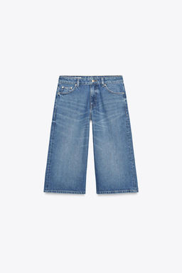 LOW-RISE DENIM JORTS - Zara фото 12