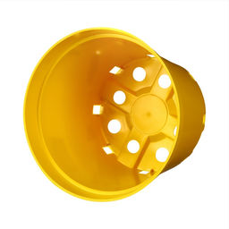 Цена за 2 шт. Горшок для рассады, 5 л, d=22 см, h=18 см, пластик, жёлтый, Greengo