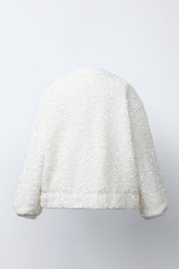 SEQUIN BOMBER JACKET - Zara фото 4
