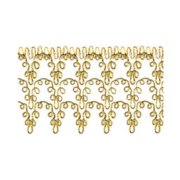 Gamma MTR-09 тесьма декоративная 58 мм 22.5 м  0.5 м под серебро  фото 2