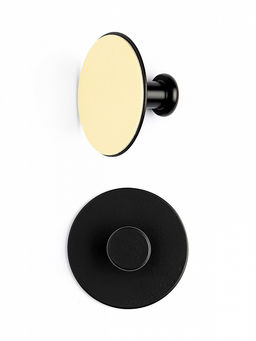 Набор крючков на липучке 2 шт D5,2 черный железо - Denastia фото 2