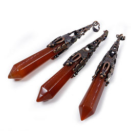 Подвеска натуральный камень Сердолик 8см