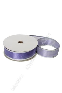 Лента декоративная 3,8 см*25 ярд (с проволокой по краям) 38-125