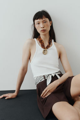Pantal?n corto sastre con cintur?n - H&m фото 4