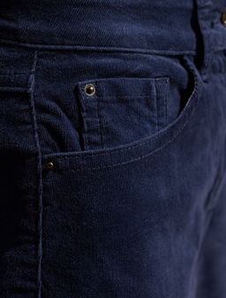 Брюки из эластичного микро-вельвета