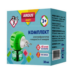 Комплект "ARGUS baby" (фумигатор + жидкость 45 ночей) детск.