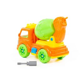 Конструктор-транспорт Автомобиль-бетоновоз (в сеточке) - Полесье фото 7