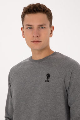 Erkek Antrasit Melanj Basic Sweatshirt - U.s. polo assn фото 2