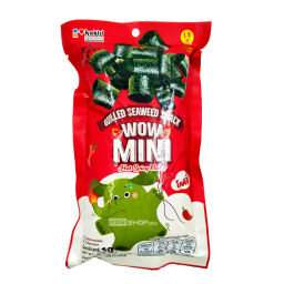 Роллы-гриль мини из морской капусты остро-пряные Grilled Seaweed Snack Wow Mini Hot Spicy Flavor Kokiri, Таиланд, 10 г