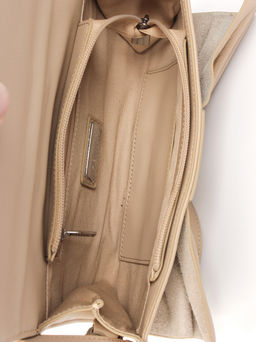 LACCOMA сумка АУ4725-П-бежевый натуральная кожа хлопок