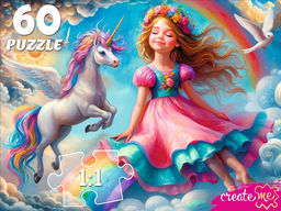 Puzzle 60 элементов "Принцесса в волшебном мире" (Ф60-8261)