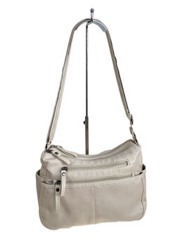 Женская сумка из искусственной кожи, цвет молочный