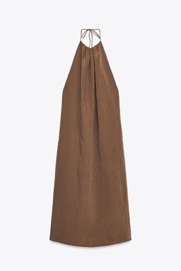 FLOWING OPEN BACK HALTERNECK DRESS - Zara фото 6