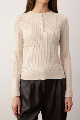 Siyah-Ekru*001 Bisiklet Yaka 2li Triko Kazak TWOAW26KZ00187 - Trendyolmilla фото 15