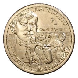 Монета 1 доллар 2018 года Р США Сакагавея  Джим Торп