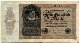 Банкнота 5000 марок 1922 года Германия
