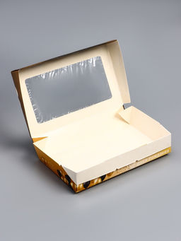 Цена за 20 шт. Коробка подарочная складная с окном «С Днем Рождения!», 20×12×4 см