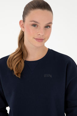 Женский темно-синий базовый свитшот Неожиданная скидка в корзине - U.s. polo assn фото 2