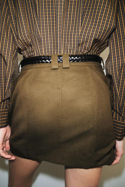 ZW COLLECTION SHORT CARGO SKIRT - Zara фото 13