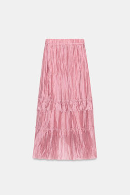 RUFFLED MIDI SKIRT - Zara фото 11