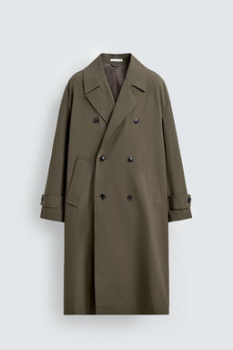 OVERSIZE FLOWING FIT TRENCH COAT - Zara фото 7