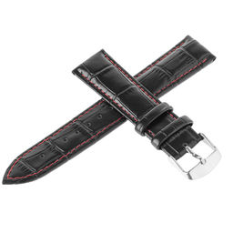 Ремешок натуральная кожа C16XL-22black-red