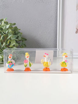 Набор фигурок 4 шт. «Гусятки в ярких нарядах», полистоун, 2.5×2.5×5.5 см