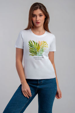 Арт. 3750 Футболка женская 42-50 (5 шт) Цвет:белый - Калинка фото 6