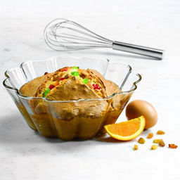 Боркам (Borcam) Форма для кекса стеклянная жаропрочная 1,5л, д22см, h9см, волнистая, цветная коробка, Pasabahce (Турция) - Домашняя мода фото 2