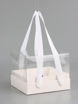 Цена за 2 шт. Коробка под бенто-торт 16 х 16 х 12,5 см