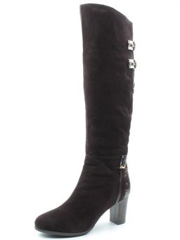 02-FAS16-4Z VINOUS/BLACK Дутики женские (искусственная кожа, плащевая ткань, шерсть) - Фабричный китай фото 2