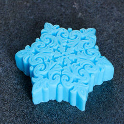 Фигурное мыло Снежинка голубая 71гр, 7х7х2см - Мыльные штучки фото 2
